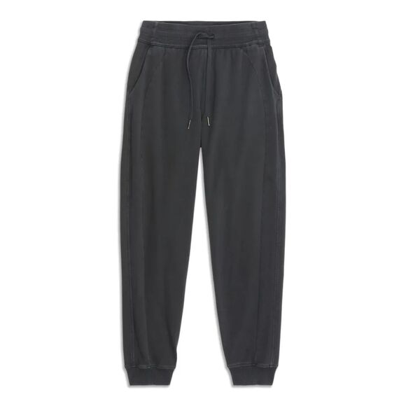 Lululemon Scuba Jogger Black SIZE 4 Light Cotton Terry Classic Jogger - Picture 1 of 6
